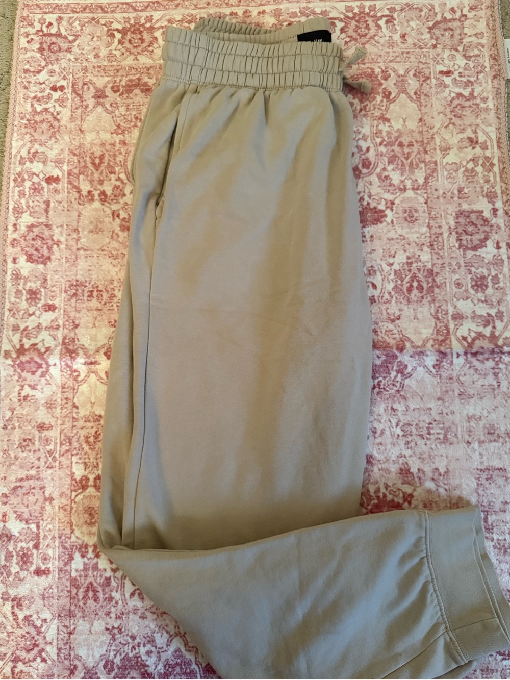 H&M Men's Light Beige Jogger Sweatpants